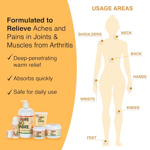 Sore No More Warm Arthritis Pain Relief Roll On Targeted Reliever for Back Neck Hands Feet Soothing FastActing Formula for Aches and Pains NonGreasy with Orange Aroma 3 oz - Image 5