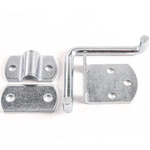 Red Hound Auto Stake Rack Gate Corner Latch Single Security Straight Mount Bent Bracket Utility Body Flatbed Trailer Wood Side - Image 2