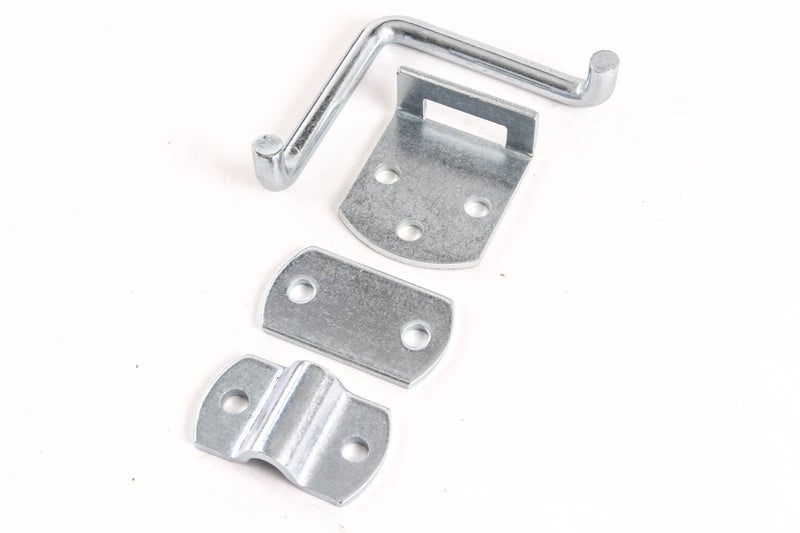 Red Hound Auto Stake Rack Gate Corner Latch Single Security Straight Mount Bent Bracket Utility Body Flatbed Trailer Wood Side - Image 4