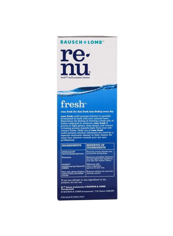 Renu Bausch + Lomb Fresh Multi-Purpose 500Ml Contact Lens Solution (Pack Of 1) - Image 3