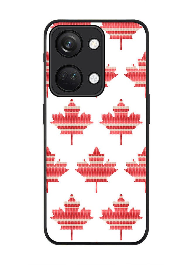 Stylizedd Rugged Black edge case for ONEPLUS NORD 3 5G / OnePlus Ace 2V, Slim fit Soft Case Flexible Rubber Edges Anti Drop TPU Gel Thin Cover -  Maple Mitten  - Image 1