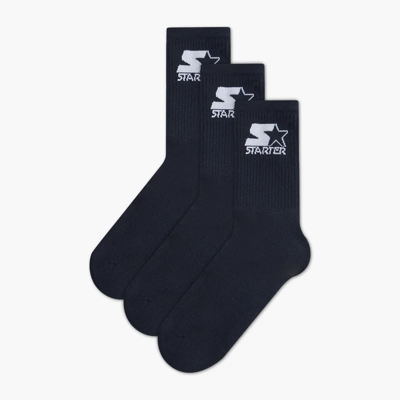 ستارتر Set of 3 - Starter Ribbed Crew Length Socks