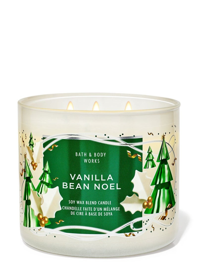 Bath & Body Works Vanilla Bean Noel 3-Wick Candle - Image 1