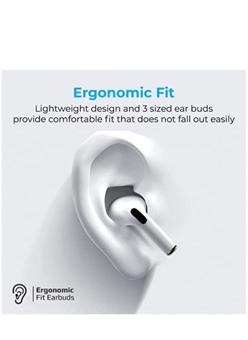 ELTRAZONE - True Wireless Earbuds, Advanced Bluetooth 5.0 Ergonomic Headphones with Mic, 16-Hour Playtime, 240mah Charging Case, Auto-Pairing and Smart-Touch-Control For iPhone 12 Pro/12 Pro Max - White - Image 1