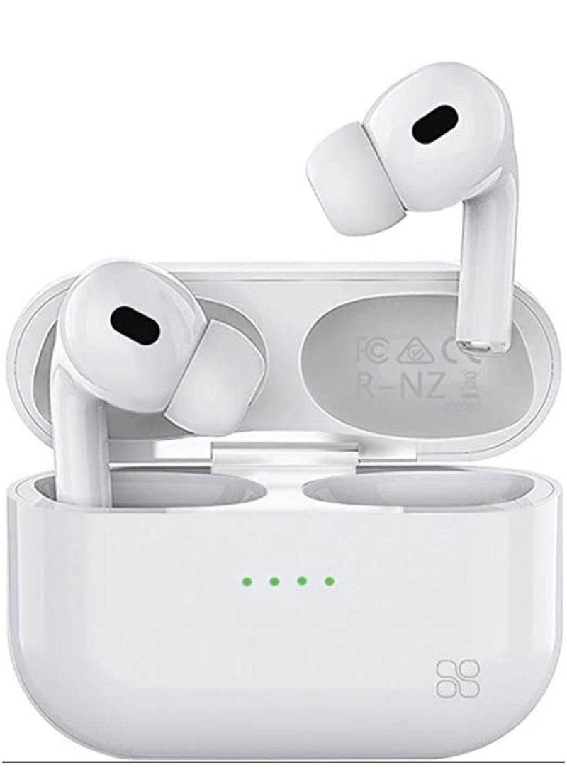 ELTRAZONE - True Wireless Earbuds, Advanced Bluetooth 5.0 Ergonomic Headphones with Mic, 16-Hour Playtime, 240mah Charging Case, Auto-Pairing and Smart-Touch-Control For iPhone 12 Pro/12 Pro Max - White - Image 1