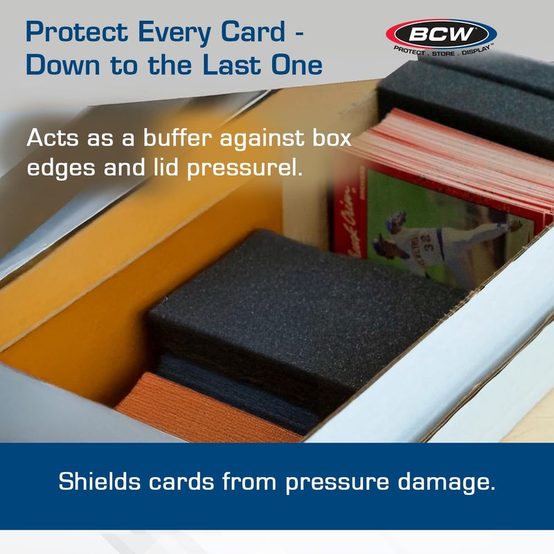 BCW Monster Pads - 20 Pack | Acid-Free Foam Inserts for Card Storage Boxes - Image 5