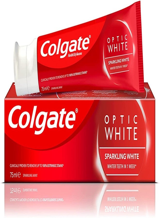 Colgate Optic White Sparkling White Whitening Toothpaste, 75Ml, Pack Of 1