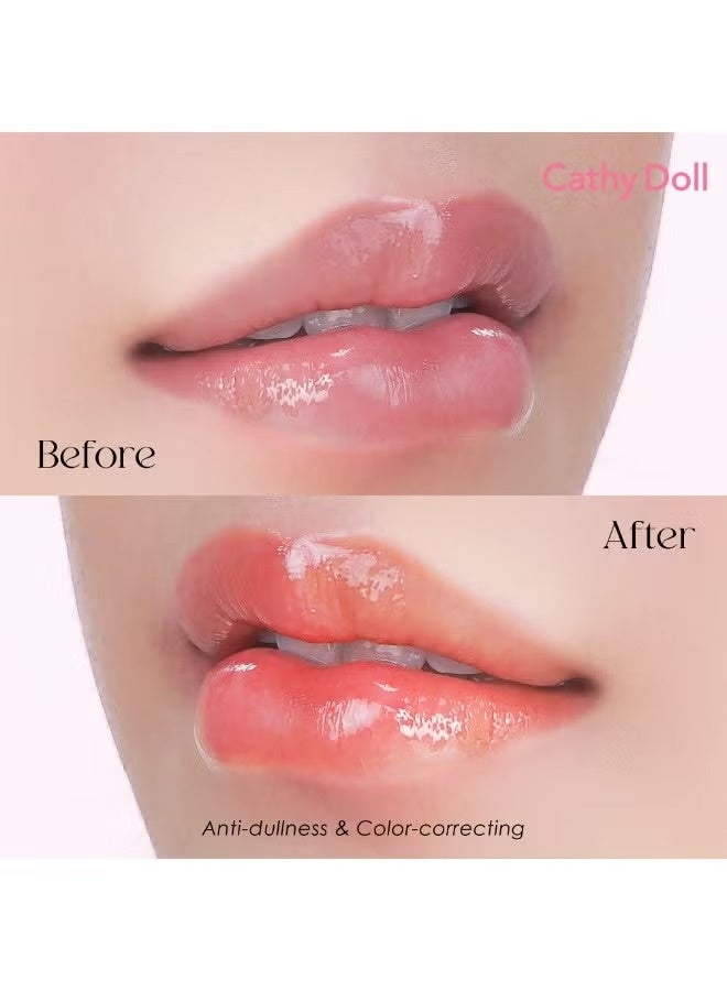 Cathy Doll CC Lip Serum Color Corrector Hydrating Lip Gloss with Color-Correcting Formula, Moisturizing Lip Serum for Smooth Glossy Lips, Green Apple - Image 4