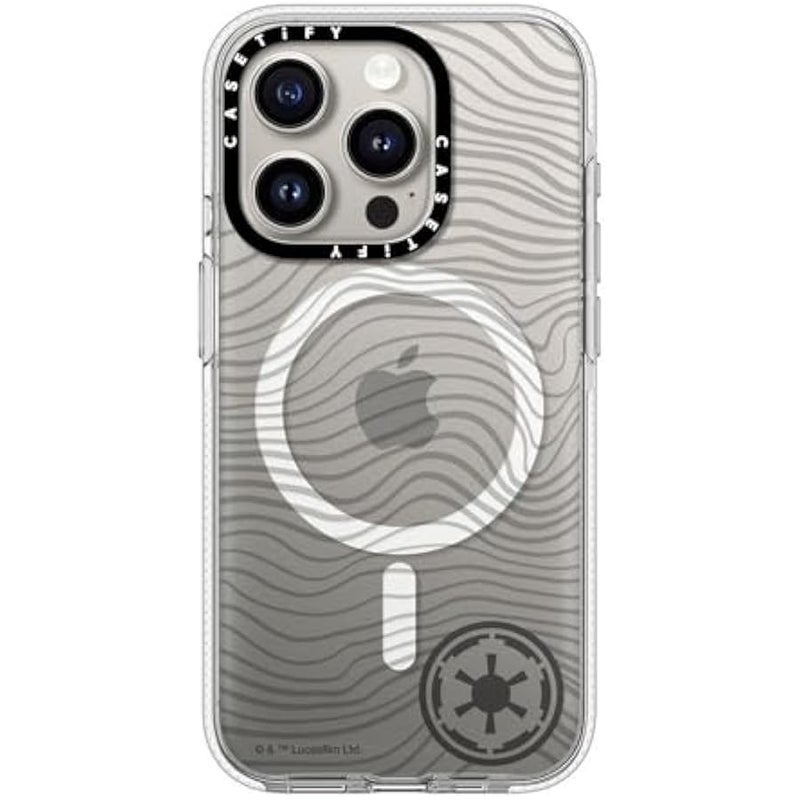 Casetify Clear iPhone 15 Pro Case 【Mandalorian Co-Lab/Not Yellowing / 6.6ft Drop Protection/Compatible with Magsafe】 - Beskar Ingot - Clear - Image 1