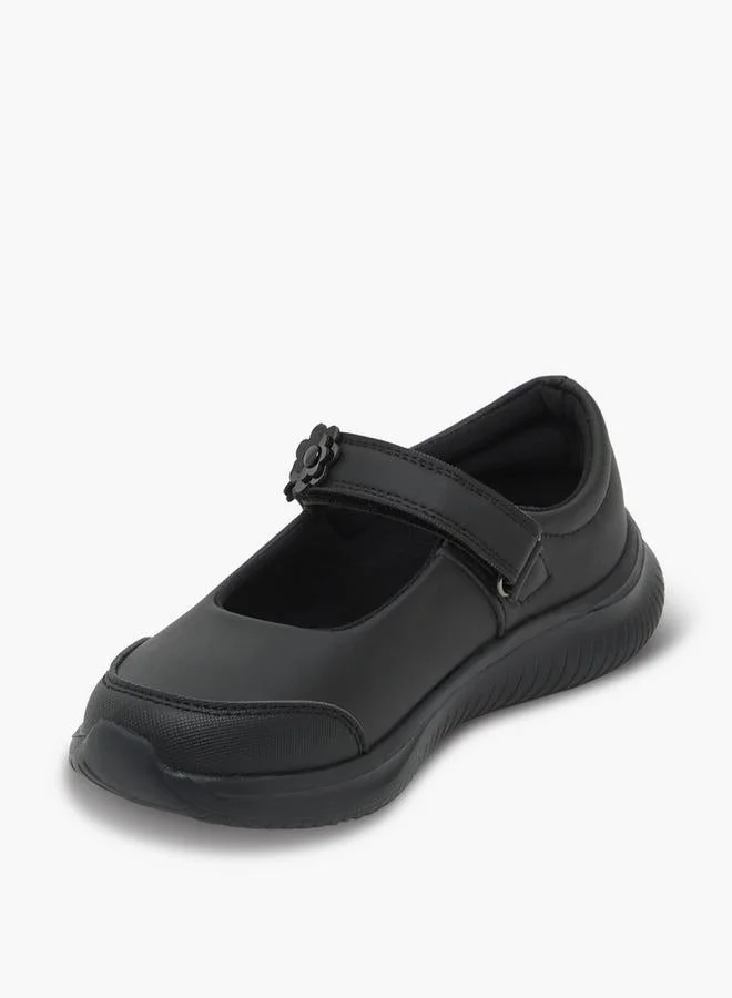 Dash BLACK Girls Hook & Loop Mary Jane School Shoes for Women | Best Price UAE