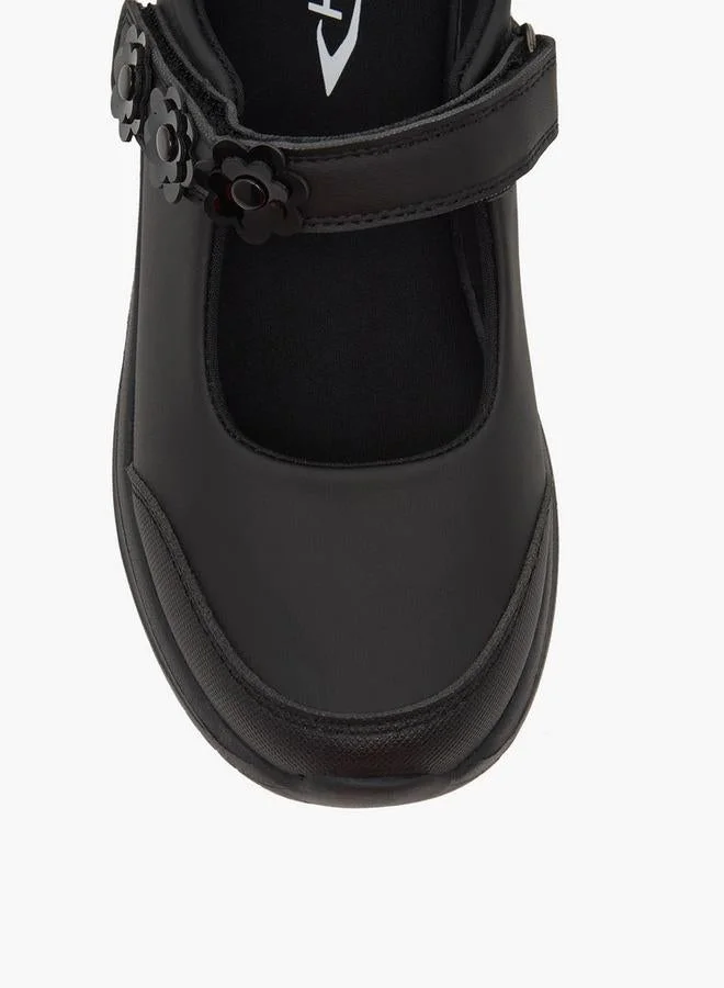 Dash BLACK Girls Hook & Loop Mary Jane School Shoes for Women | Best Price UAE