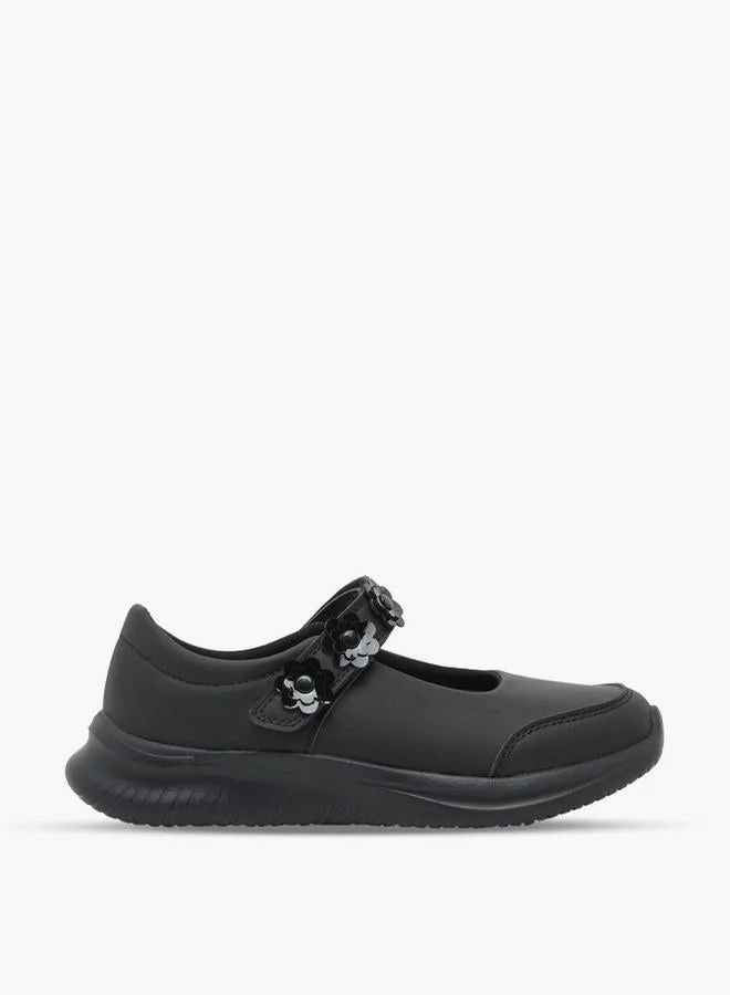 داش Girls Hook & Loop Mary Jane School Shoes