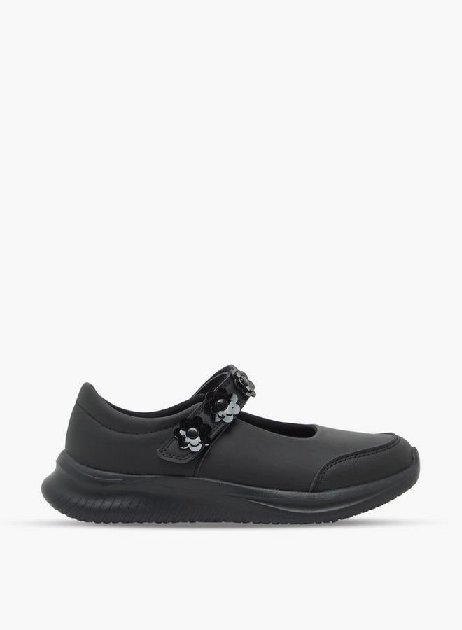 Dash Girls Hook & Loop Mary Jane School Shoes - Image 1