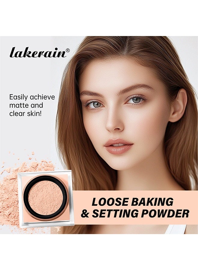 ليكرين بودرة الخَبز السائبة والتثبيت، بودرة تثبيت سائلة طويلة الأمد فيكشن، مناسبة للبشرة ذات اللون الطبيعي #1 فاتح - Image 3