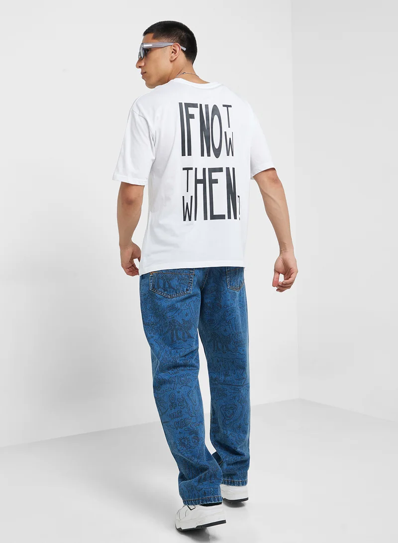 Seventy Five Oversized Crew Neck T-Shirt