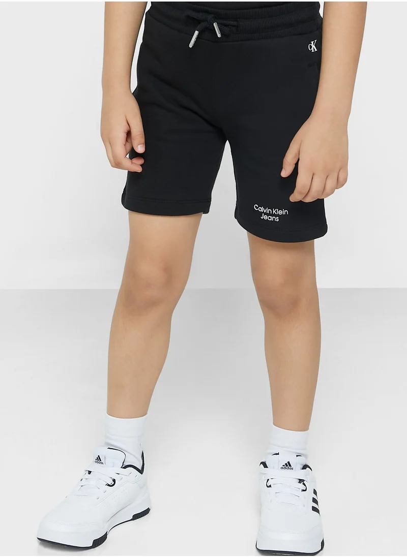 Calvin Klein Jeans Kids Stack Logo Shorts