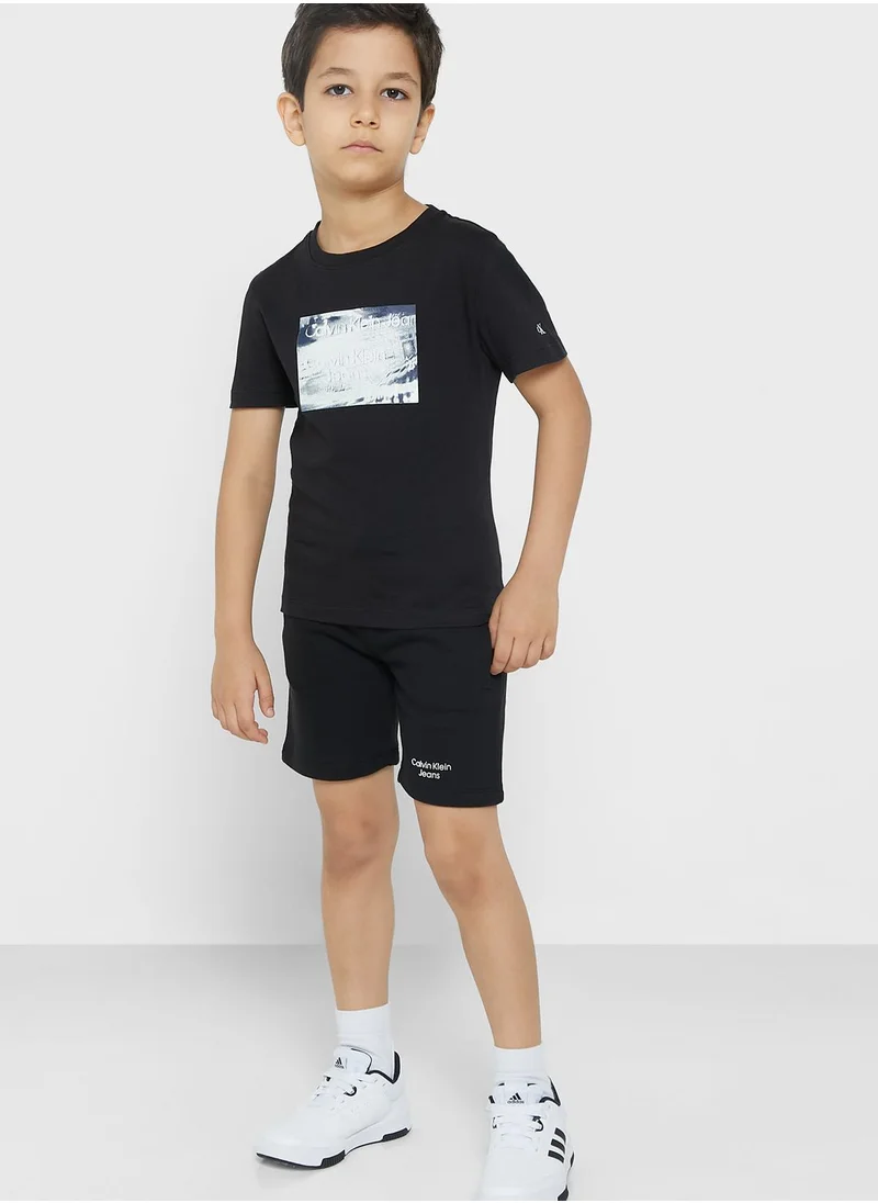 Calvin Klein Jeans Kids Stack Logo Shorts