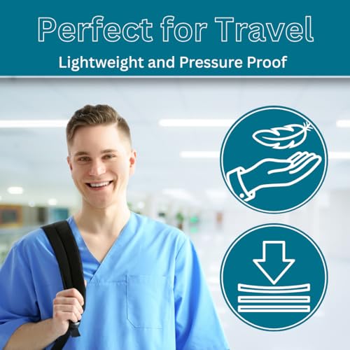 Caseling Hard Stethoscope Case for 3M Littmann Classic III, Lightweight II S.E, Cardiology IV Diagnostic, MDF Acoustica - ID Slot, Mesh Pocket for Nurse Accessories and Medical Supplies (Blue - Pu Leather) - Image 4