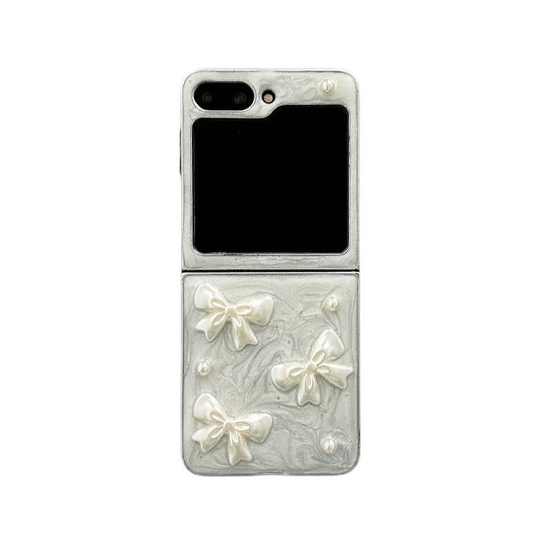 Protective for Xiaomi MIX Flip 2 with Resin Finish and Cherry Pattern in White for Family Use - Image 5