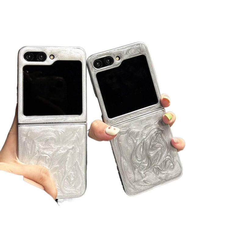 Protective for Xiaomi MIX Flip 2 with Resin Finish and Cherry Pattern in White for Family Use - Image 4