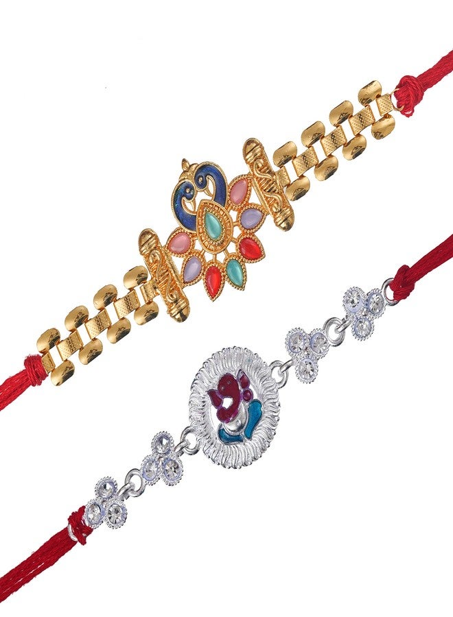 Ingo creation إبداعات إنجو: راخي ميناكاري زهري جميل للأخ مع رولي تشاول وبطاقة (مجموعة من قطعتين) راخي للأخ - Image 1