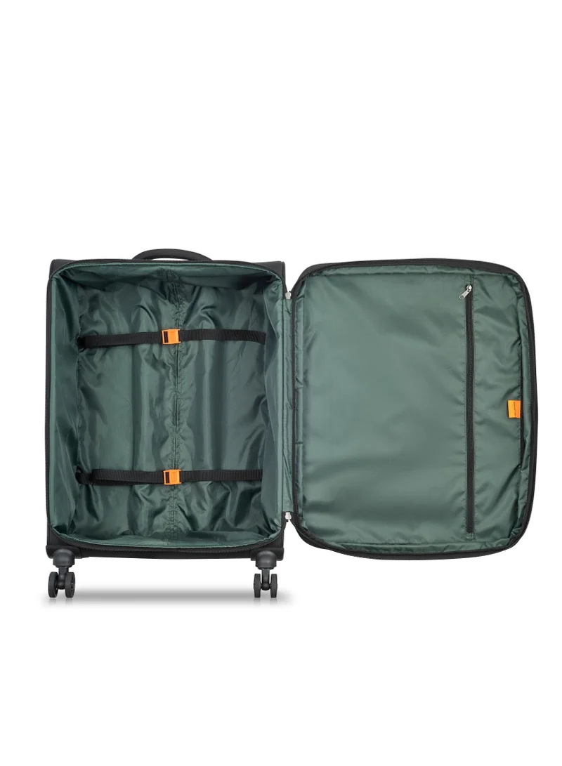 DELSEY Paris Vanguard 70cm Expandable 4Double Wheel Check-In Luggage Trolley - Black