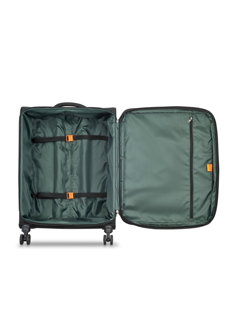 ديلسي _باريس Vanguard 70cm Expandable 4Double Wheel Check-In Luggage Trolley Black  - Image 2