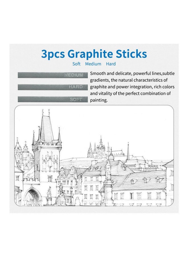 NIBEMINENT 40-Piece Professional Drawing Kit Multicolour - Image 4