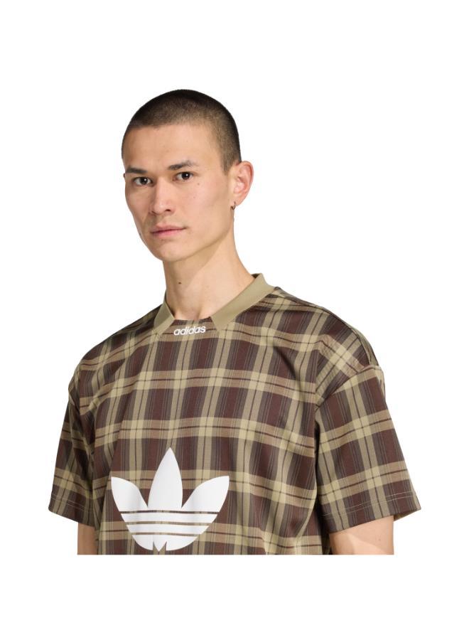 adidas Originals TARTAN ALL OVER PRINT LOOSE T-Shirt - Image 3