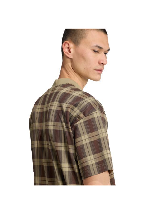 adidas Originals TARTAN ALL OVER PRINT LOOSE T-Shirt - Image 4