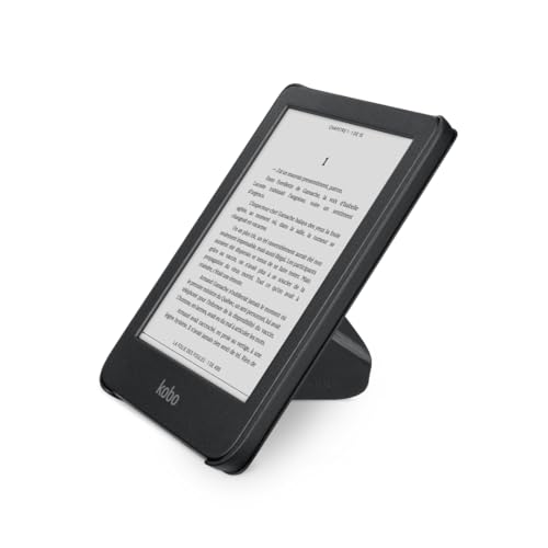 Kobo Clara Colour/BW SleepCover Case | Black | Sleep/Wake Technology | Built-in 2-Way Stand | Vegan Leather | Compatible with 6” Kobo Clara Colour/BW eReader - Image 2