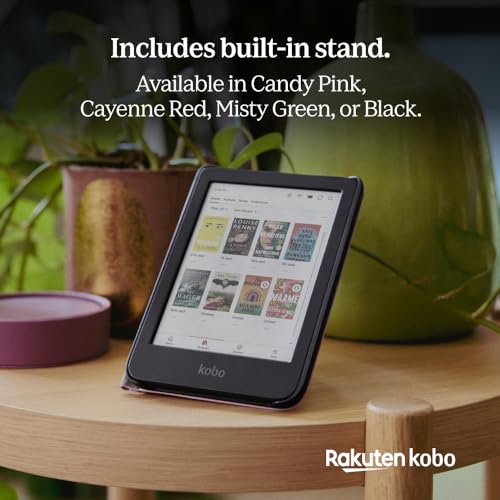 Kobo Clara Colour/BW SleepCover Case | Black | Sleep/Wake Technology | Built-in 2-Way Stand | Vegan Leather | Compatible with 6” Kobo Clara Colour/BW eReader - Image 5