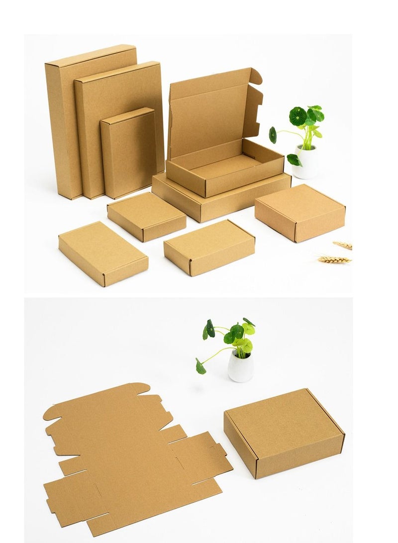 althiqahkey Durable Folding Box Three-layer Shipping Carton Clothing Express Packaging Carton Corrugated Box Size F20 22.5*12.5*4.5cm 15 Pieces - Image 3