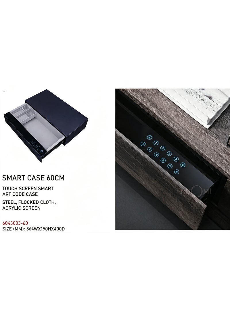 NUOMI SMART CASE 60cm Touch Screen Smart Code Safe – Steel Security Case with Acrylic Screen & Flocked Interior - Image 2