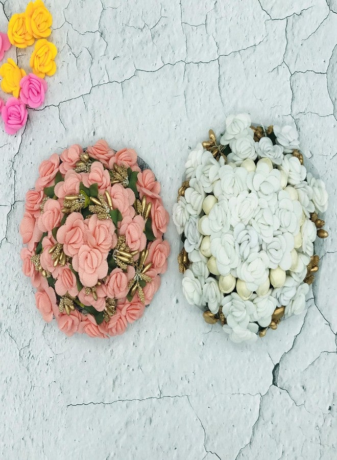 AROOMAN Full Juda Bun Hair Flower Gajra Combo for Wedding and Party - Image 3