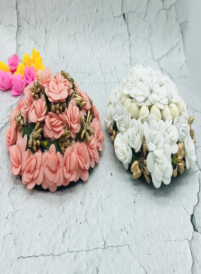 AROOMAN Full Juda Bun Hair Flower Gajra Combo for Wedding and Party - Image 4