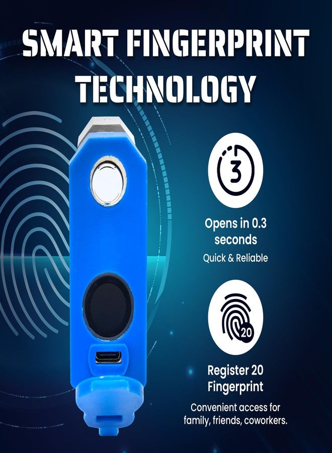 Magmaus® SRL70 Smart Fingerprint Padlock - Advanced Biometric Security Lock with App Control, 20 Fingerprint Memory, 2 Digital Keys, Heavy-Duty Construction for Gate, Storage Unit, Property - Image 4
