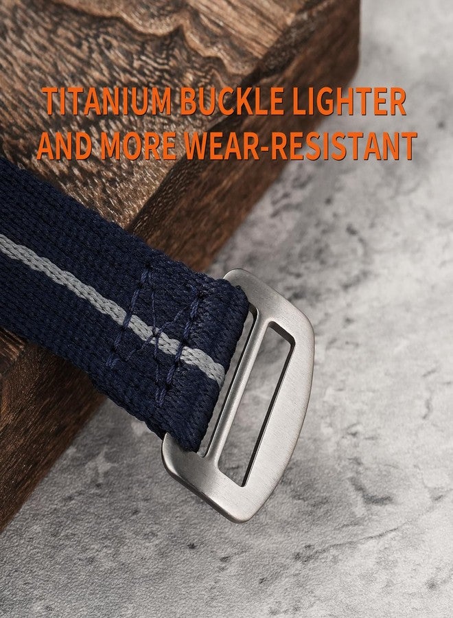 watchdives Nylon Watch Strap, Velcro Fasteners, One Piece Watch Strap 20 mm 22 mm, Sports Watch Straps for Men and Women, Suitable for 6.3-9.0 Inch Wrist, 20mm-M (16-18cm Handgelenk) - Image 5