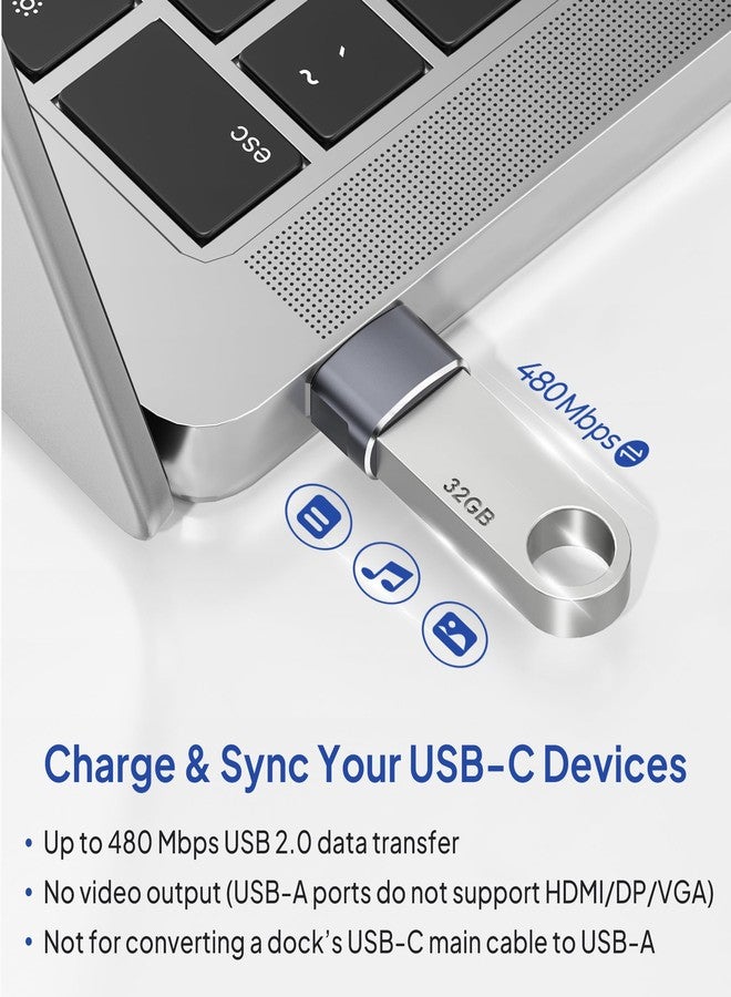 Elebase USB C Female to USB Male Adapter (2 Pack)Type C to A Connector for iPhone 11 12 Mini Pro MaxXR SEAirpods iPad AirSamsung Galaxy Note 10 20 S20 S21 Plus S20+ S21+ 21 UltraGoogle Pixel 5 - Image 5