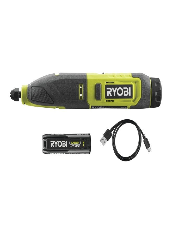 RYOBI RPC4-120G 4V Cordless Power Carver Tool (1 x 4V 2.0Ah), Hyper Green - Image 1