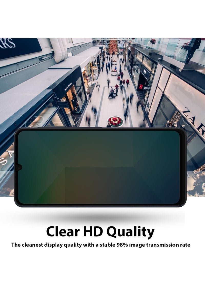 Samsung Galaxy A06 Privacy Screen Protector Full Coverage Scratch Resistant 9H Hardness Anti-Spy Privacy Tempered Glass For Samsung Galaxy A06