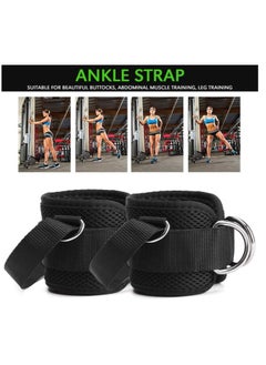 OASIS-TH 1 Pair Ankle Straps, Ankle Cuffs, D-Ring Ankle Cuffs for Cable Machines, Comfortable Workout Ankle Belt, Adjustable Padded Work Out Cuffs for Kickback, Glute Workout, Leg Extension  - Image 4
