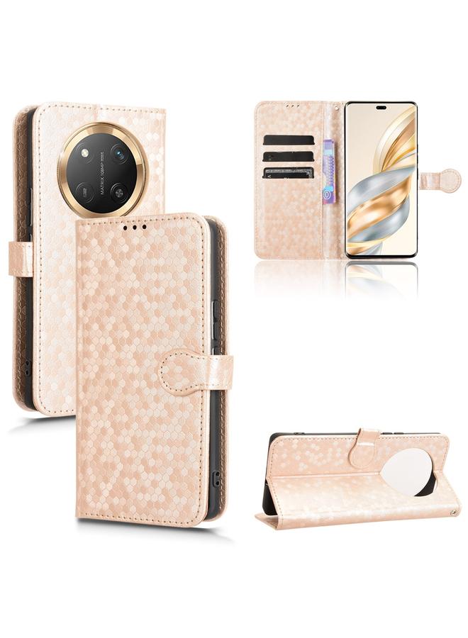 S-TOP Case For Honor X9c 5G / Magic7 Lite 5G Honeycomb Dot Texture Leather Phone Case - Image 1