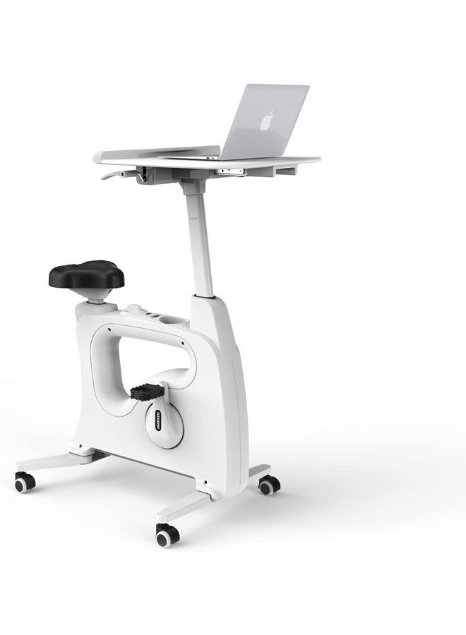 Flexispot Live Track Desktop Exercise Bike - White - Image 1