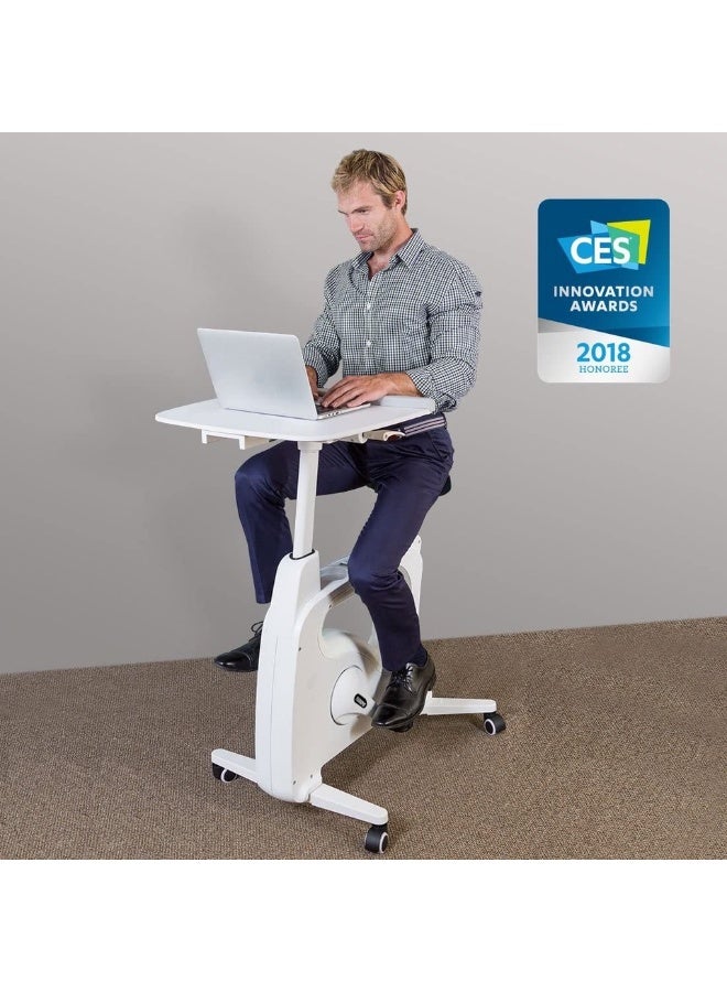 Flexispot Live Track Desktop Exercise Bike - White - Image 5