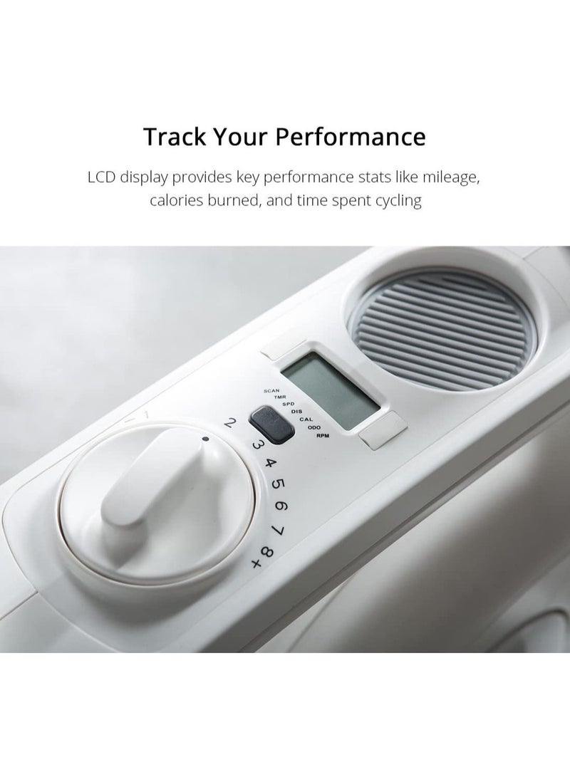 Flexispot Live Track Desktop Exercise Bike - White - Image 4