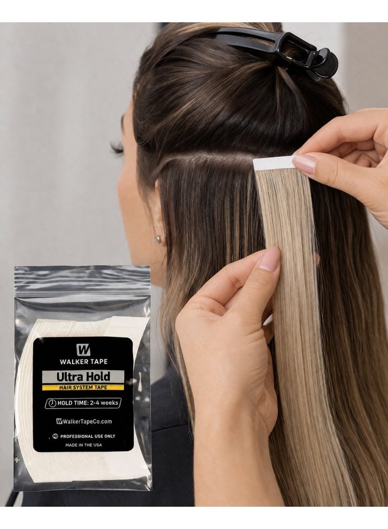 Walker Tape Ultra Hold Double Sided  Hair Tape Sticker Strip Adhesive Holder Waterproof for Human Hair Men & Women Toupee Tape Lace Wig Hair System Replacement Extension Contour C - Image 1