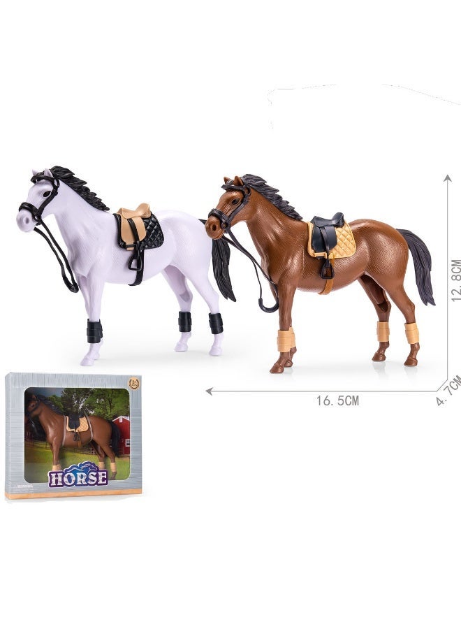 Toys GCC Arabian Horse Figurine Toy 1PC – Realistic Hand-Painted Desert Stallion Model, Random Color Horse Collectible, Educational Animal Figure for Kids & Collectors, ABS Plastic, Smooth Safe Edges, Ideal for Home Décor, Storytelling & Equestrian Lovers - Image 2
