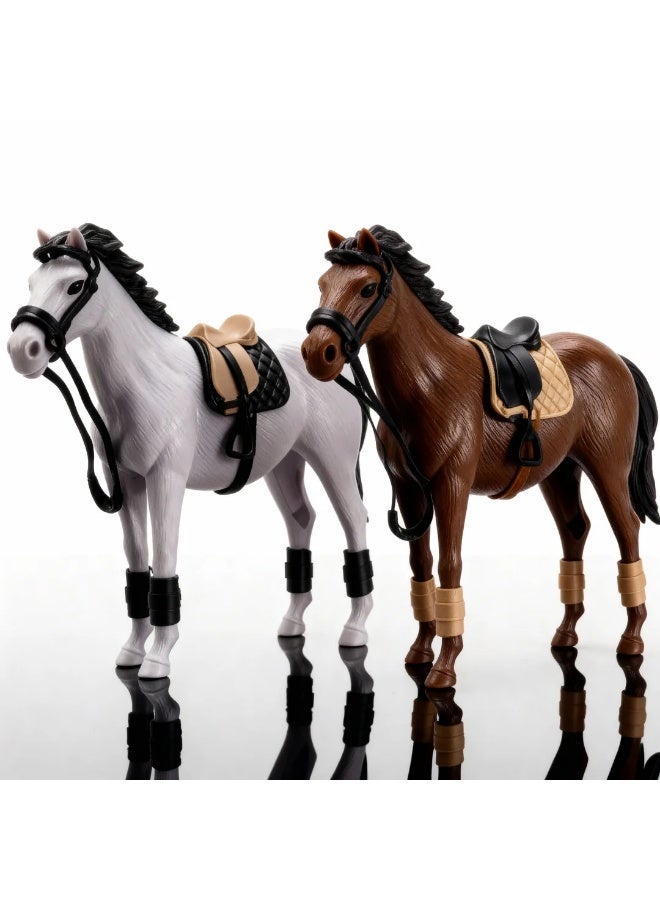 Toys GCC Arabian Horse Figurine Toy 1PC – Realistic Hand-Painted Desert Stallion Model, Random Color Horse Collectible, Educational Animal Figure for Kids & Collectors, ABS Plastic, Smooth Safe Edges, Ideal for Home Décor, Storytelling & Equestrian Lovers - Image 1