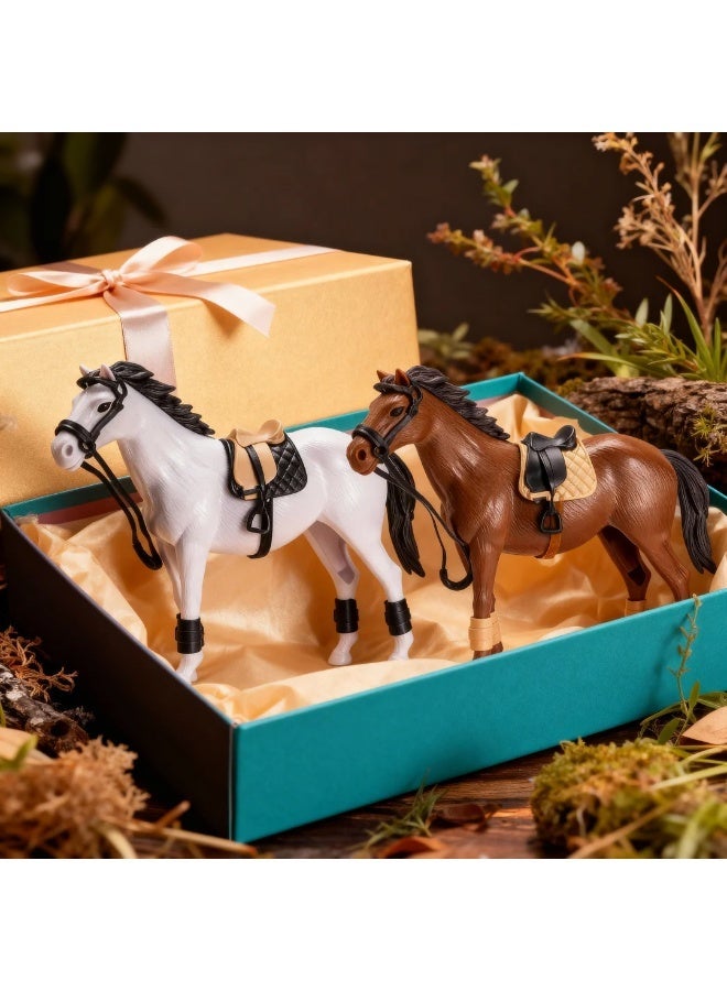 Toys GCC Arabian Horse Figurine Toy 1PC – Realistic Hand-Painted Desert Stallion Model, Random Color Horse Collectible, Educational Animal Figure for Kids & Collectors, ABS Plastic, Smooth Safe Edges, Ideal for Home Décor, Storytelling & Equestrian Lovers - Image 5